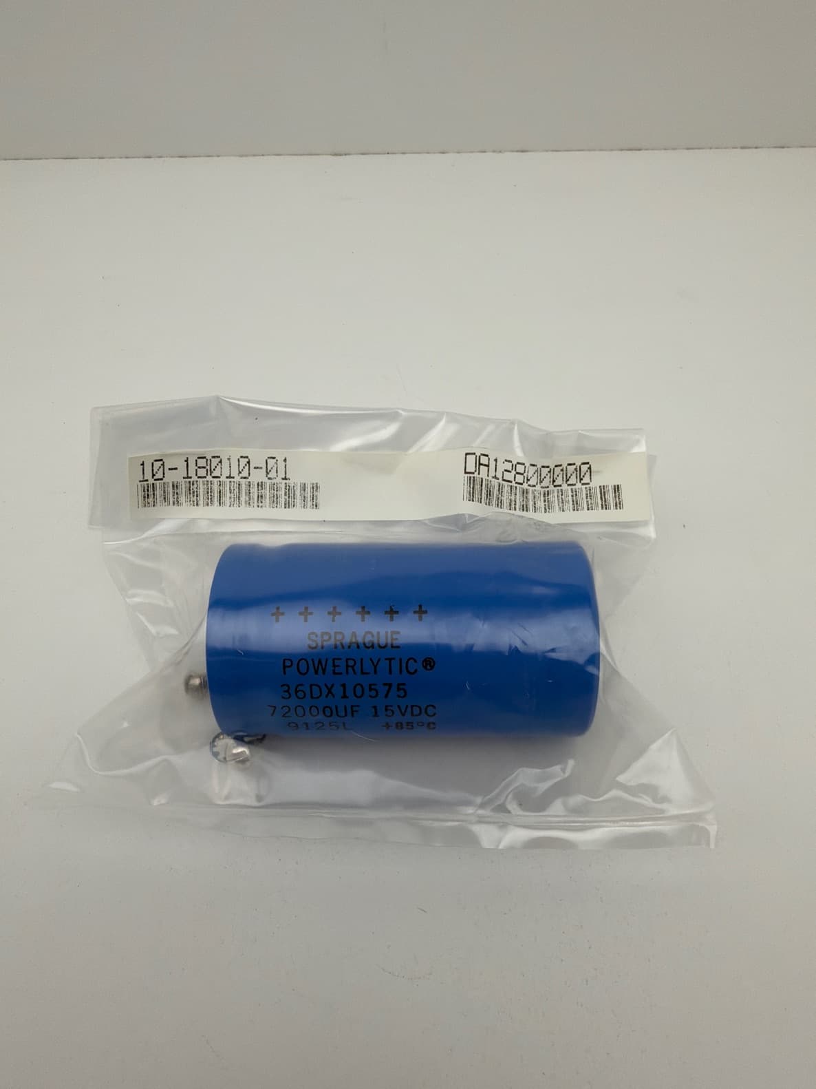 Sprague Powerlytic 36DX10575 72000UF 15VDC Aluminum Electrolytic Capacitor