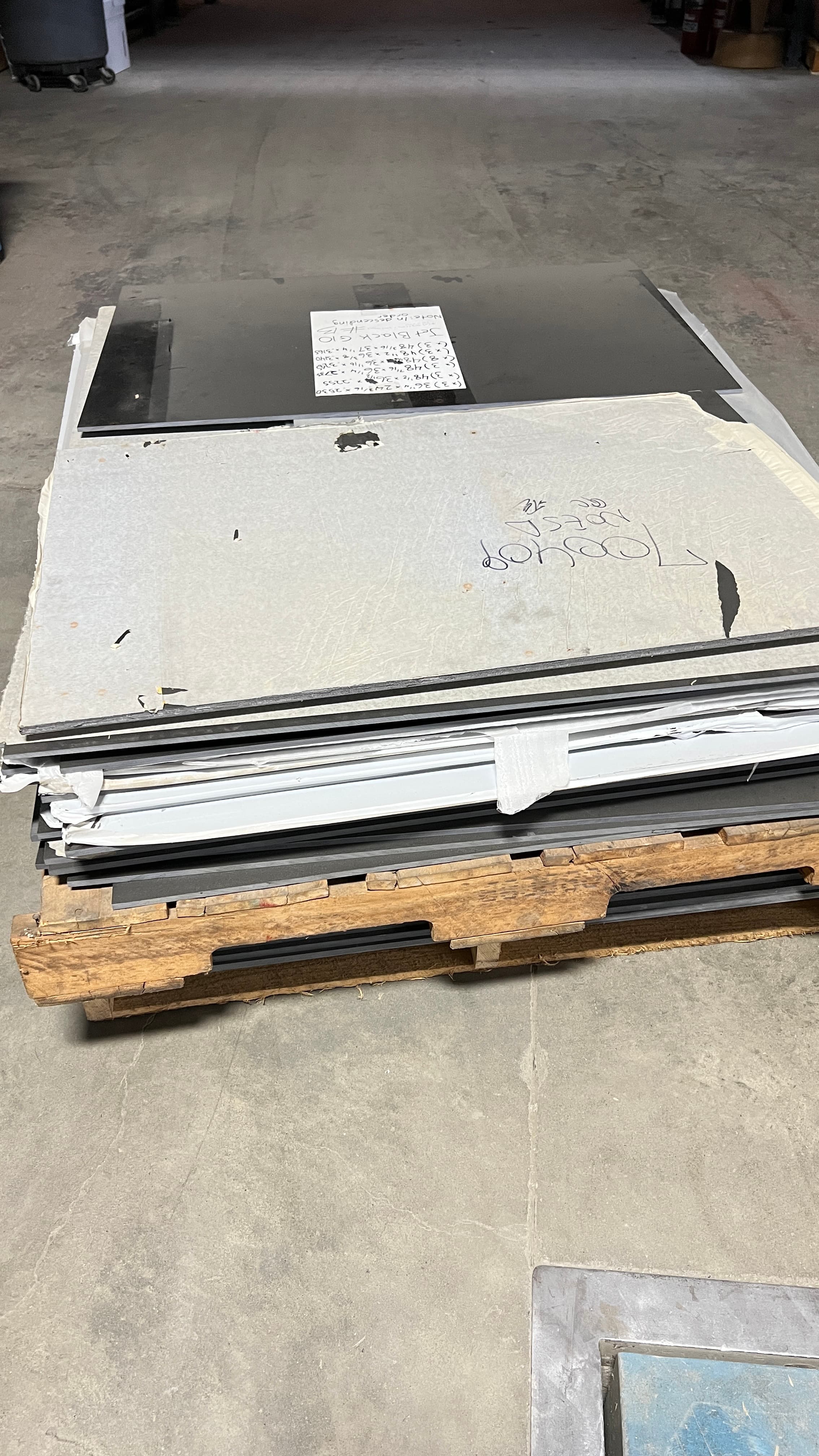 Garolite Glass Phenolic G-10 FR-4 Lot of Various Size Sheets -- Color Black