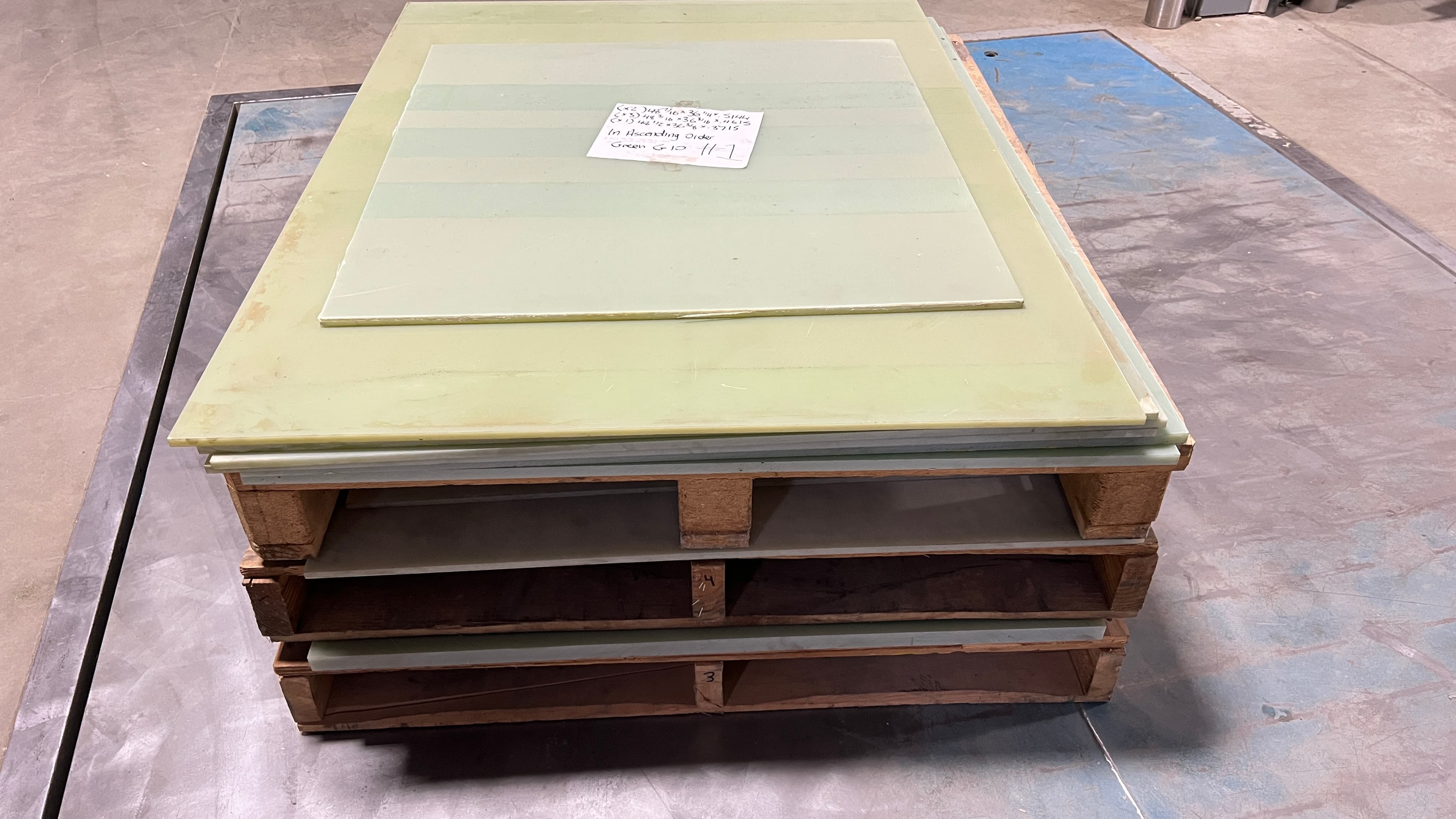 Garolite Glass Phenolic G-10 FR-4 Lot of Various Size Sheets -- Color Green