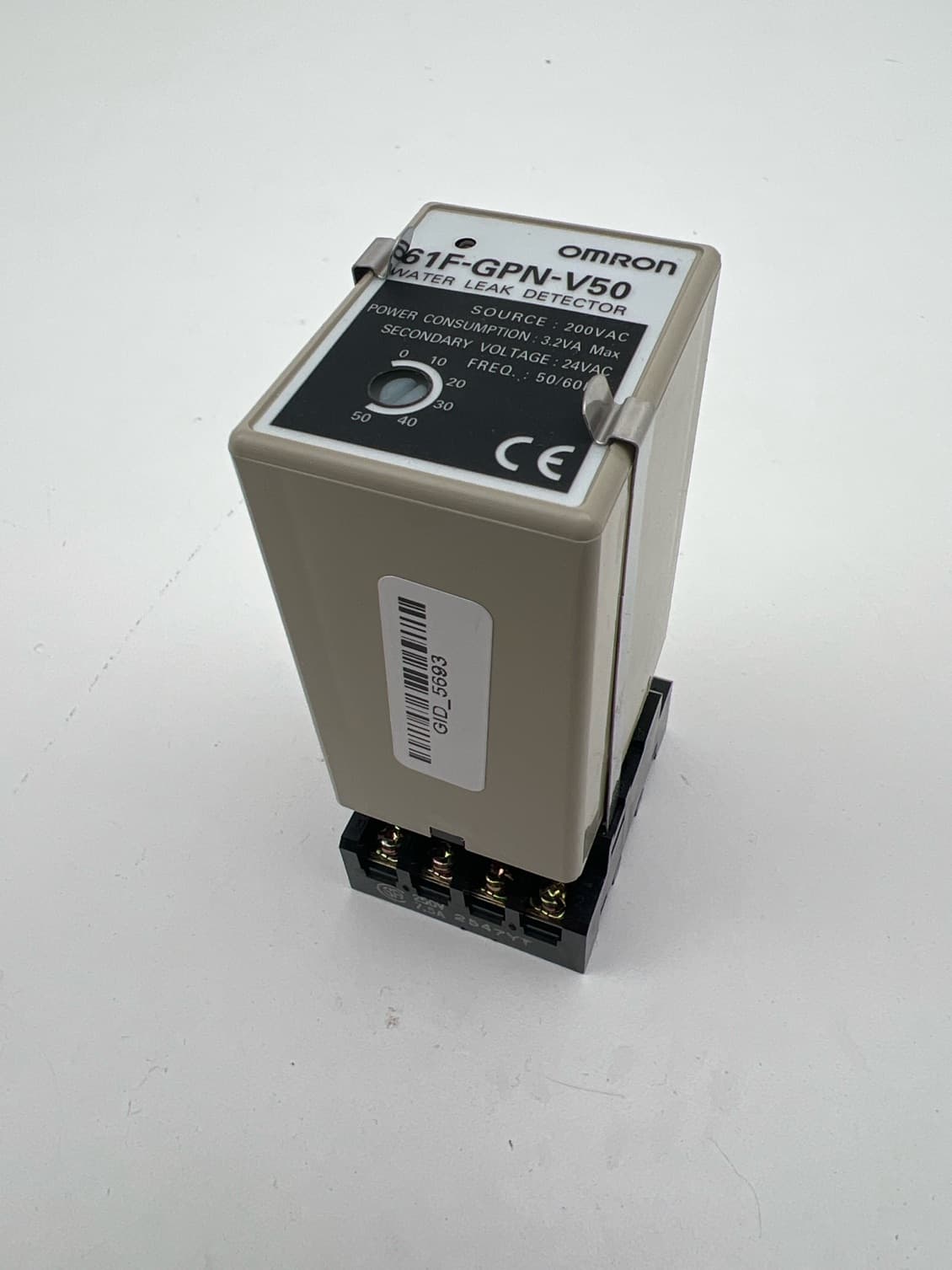 Omron 61F-GPN-V50 Water Leak Detector Relay with PF113A Relay Socket