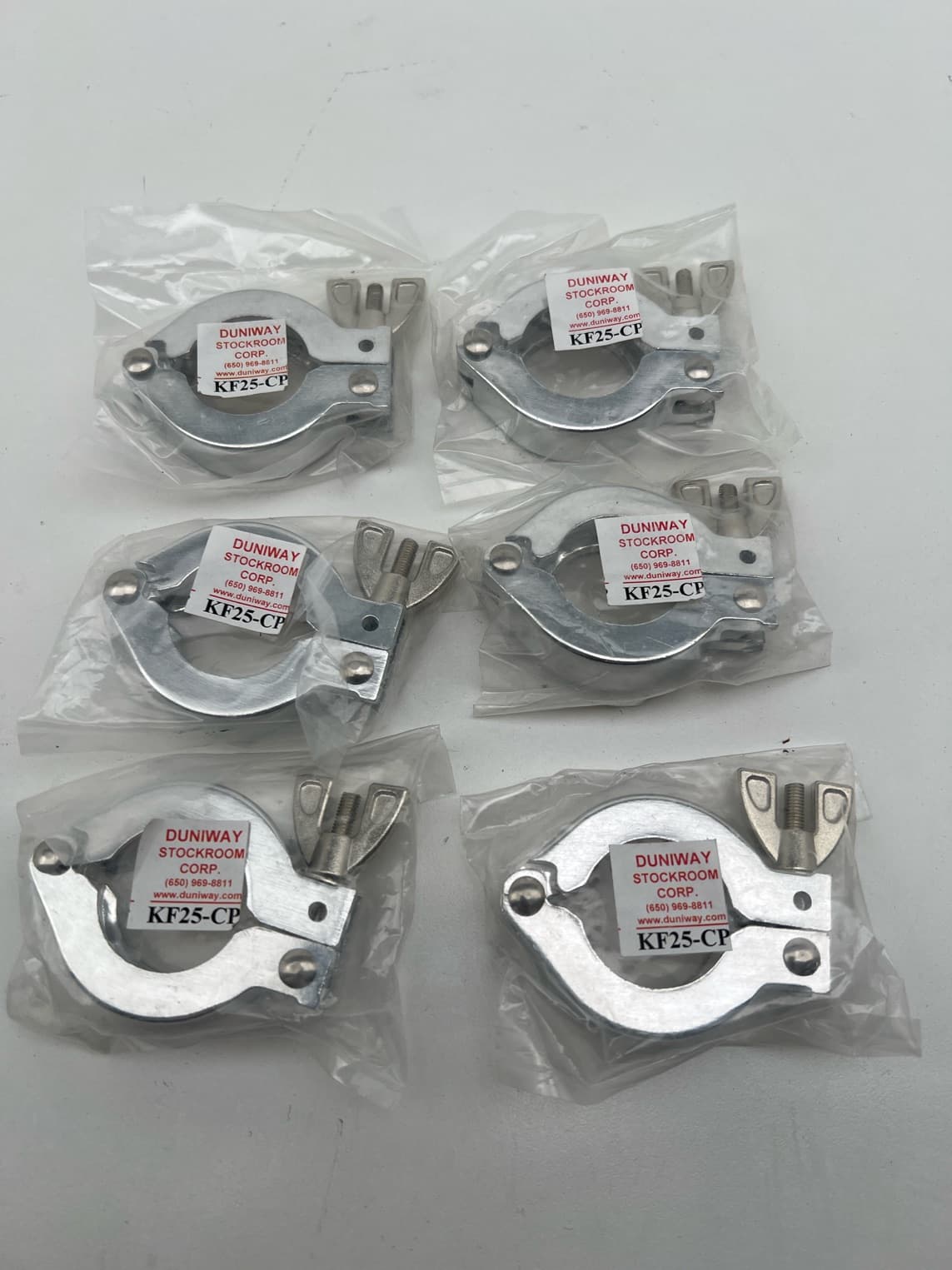 Duniway Stockroom Corp KF25-CP KF25 Clamp, Aluminum, With Wing Nut