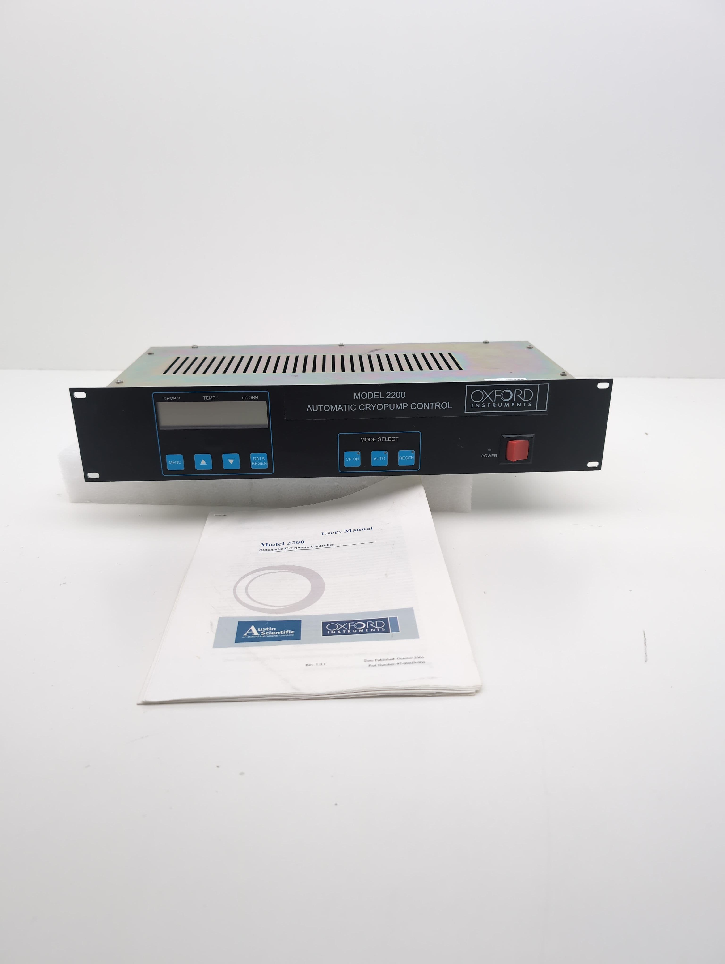 Austin Scientific Model 2200 Automatic Cryopump Controller