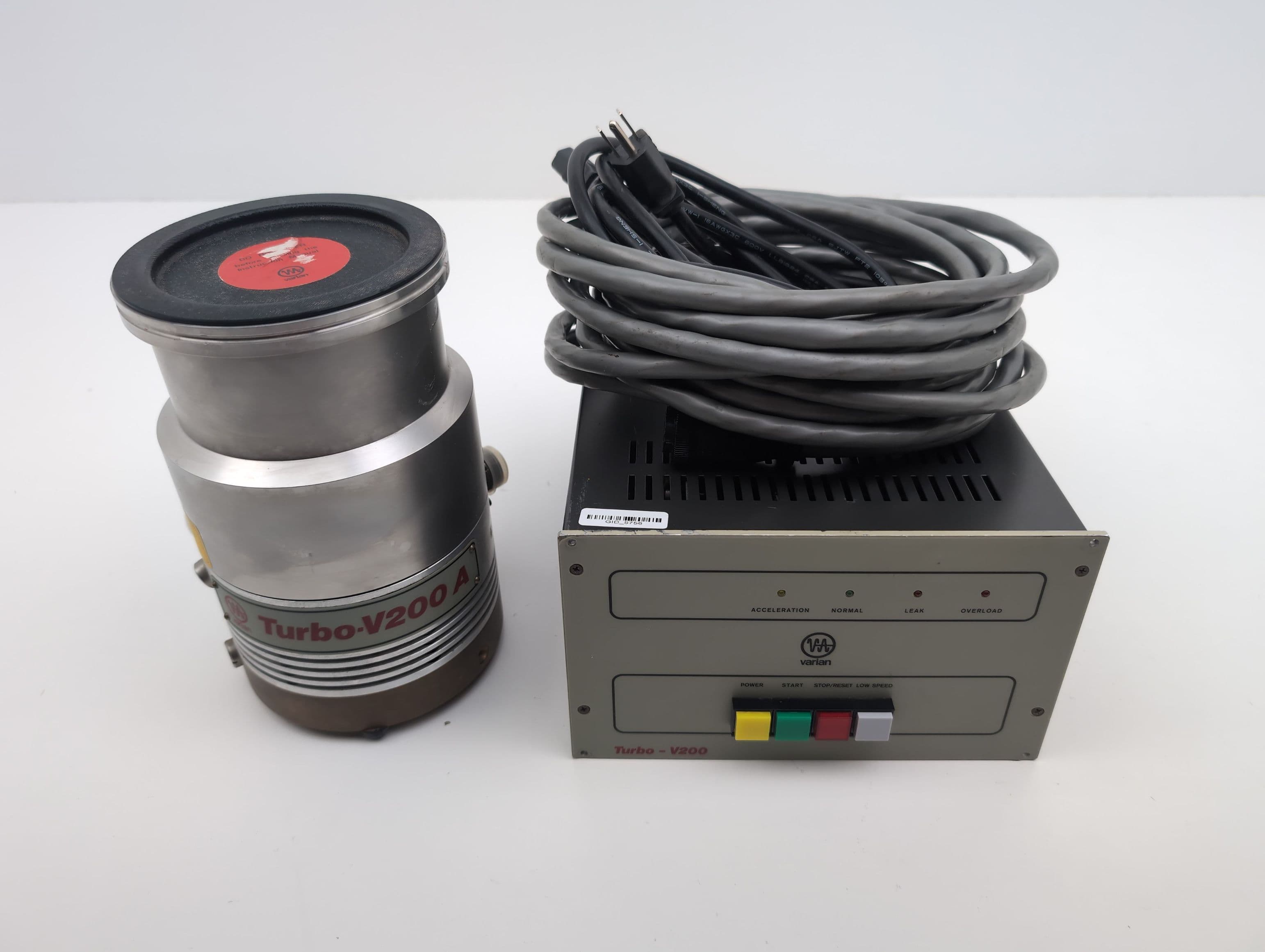 Varian V-200A ISO-K Turbomolecular Vacuum Pump with V200 Controller and Cable