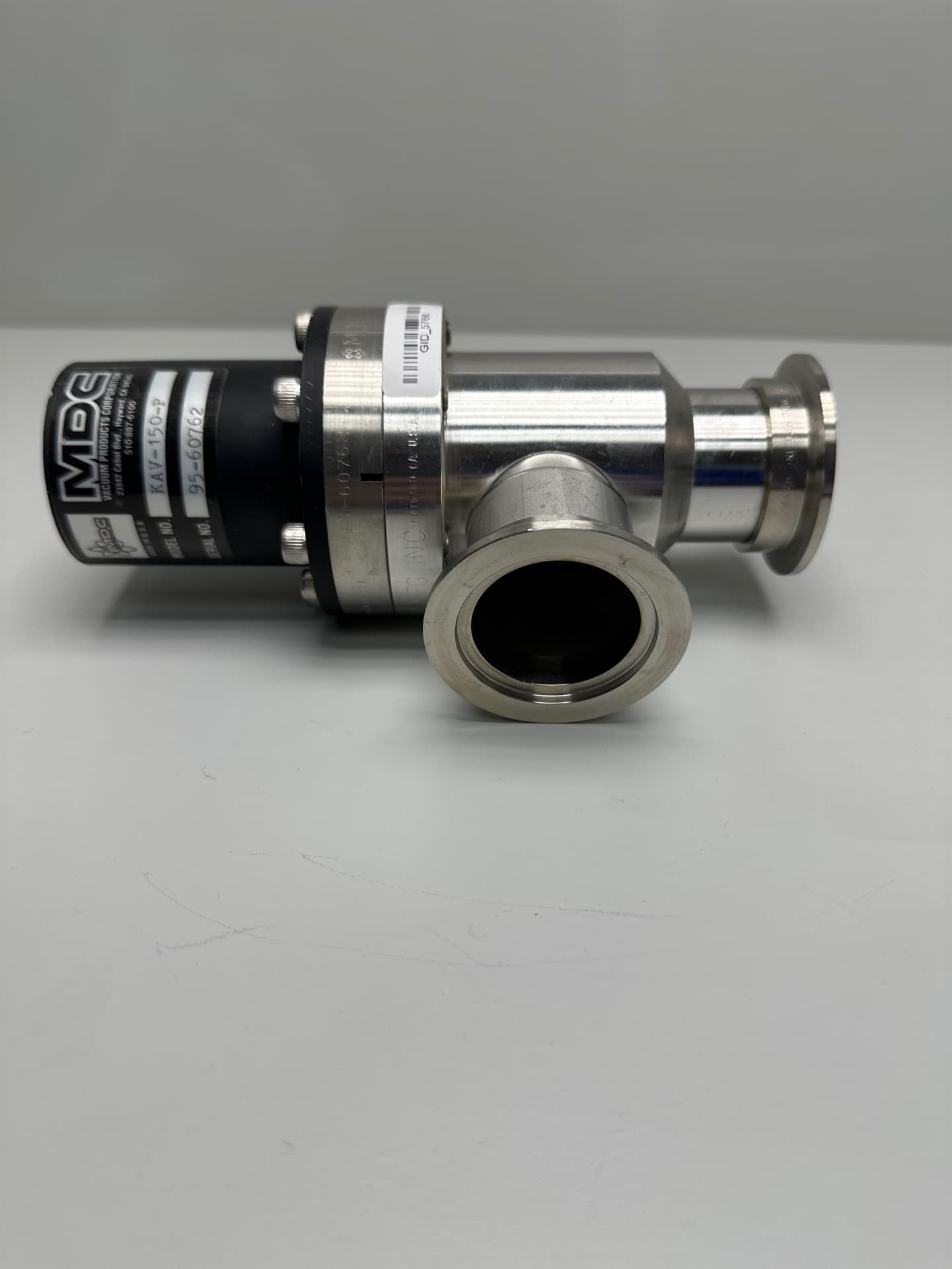 MDC Vacuum KAV-150-P High Vacuum Pneumatic ISO-K Right Angle Vacuum Valve