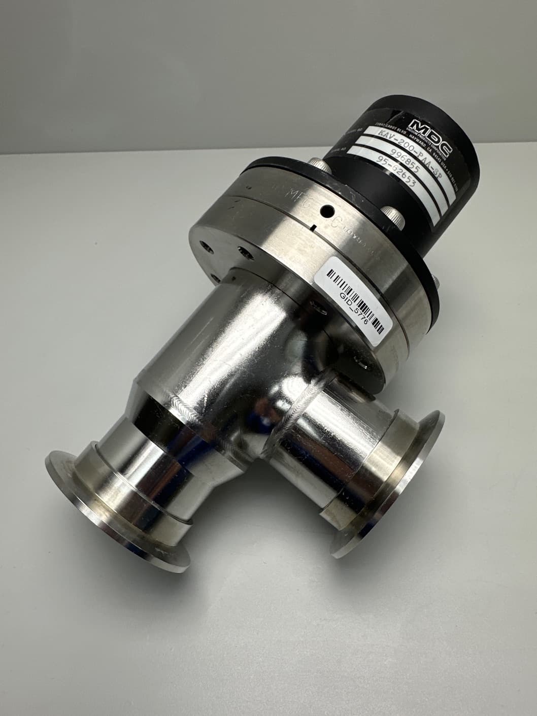 MDC Vacuum KAV-200-PAA-SP High Vacuum Pneumatic ISO-K Right Angle Vacuum Valve