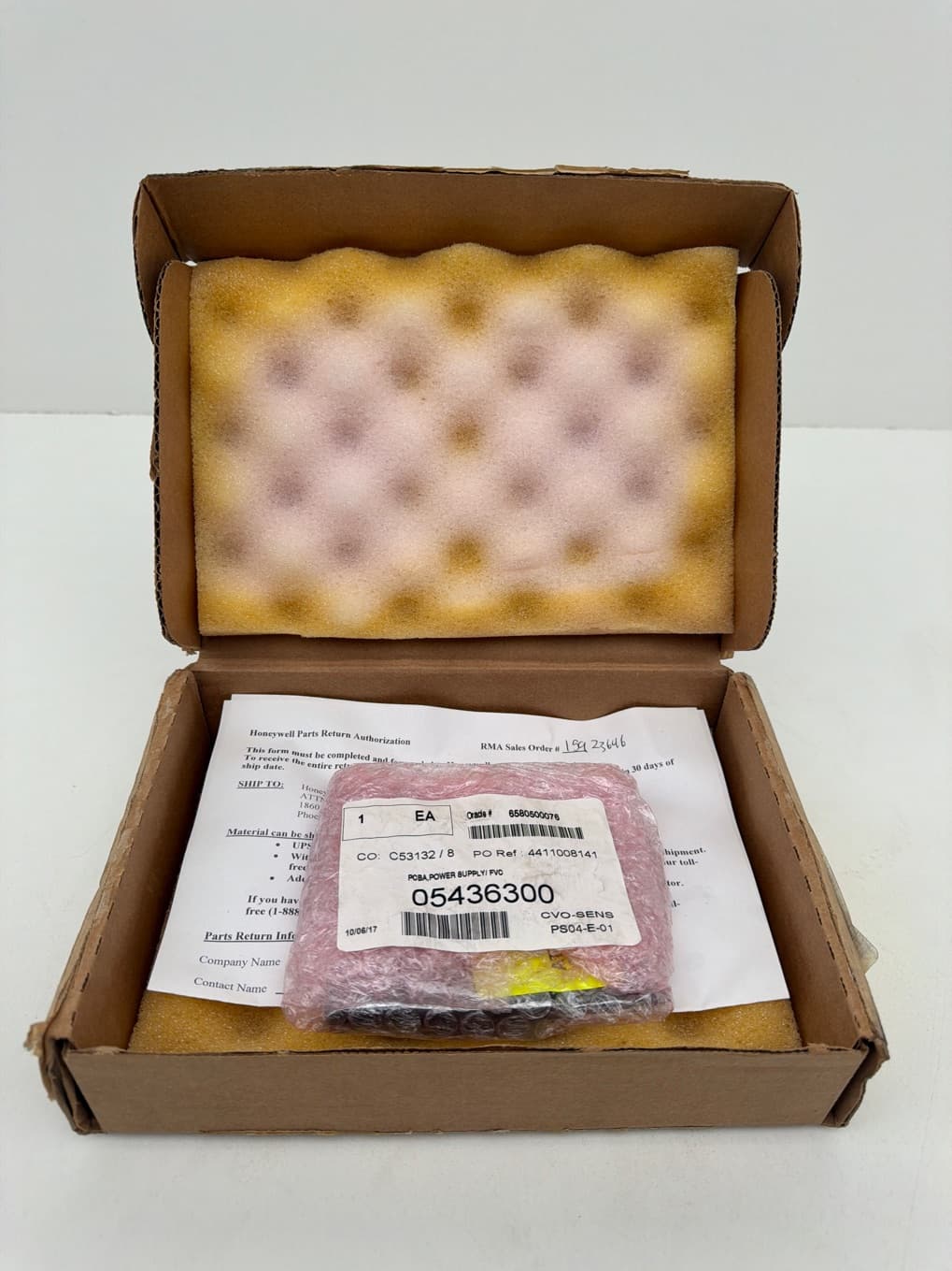 Honeywell Measurex 05436300 Rev 02 PCBA Power Supply / FVC