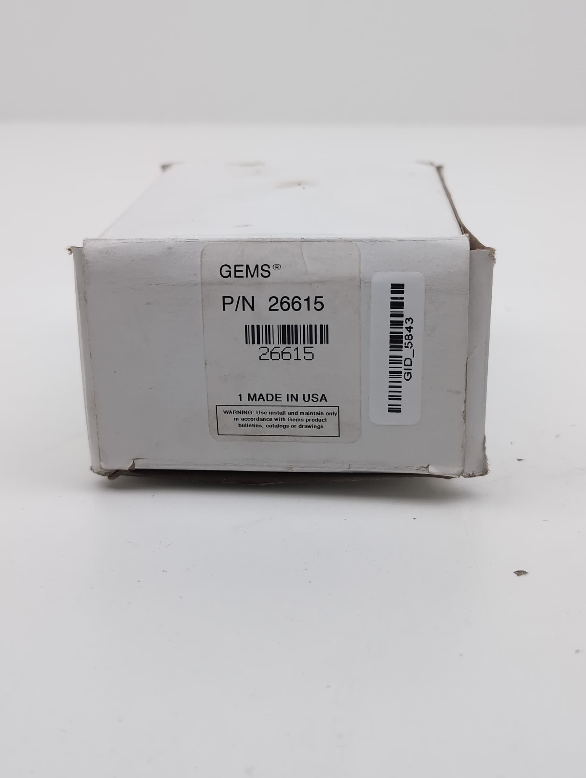 GEMS 26615 1" FNPT SPDT Liquid Flow Switch 1 to 6 gpm