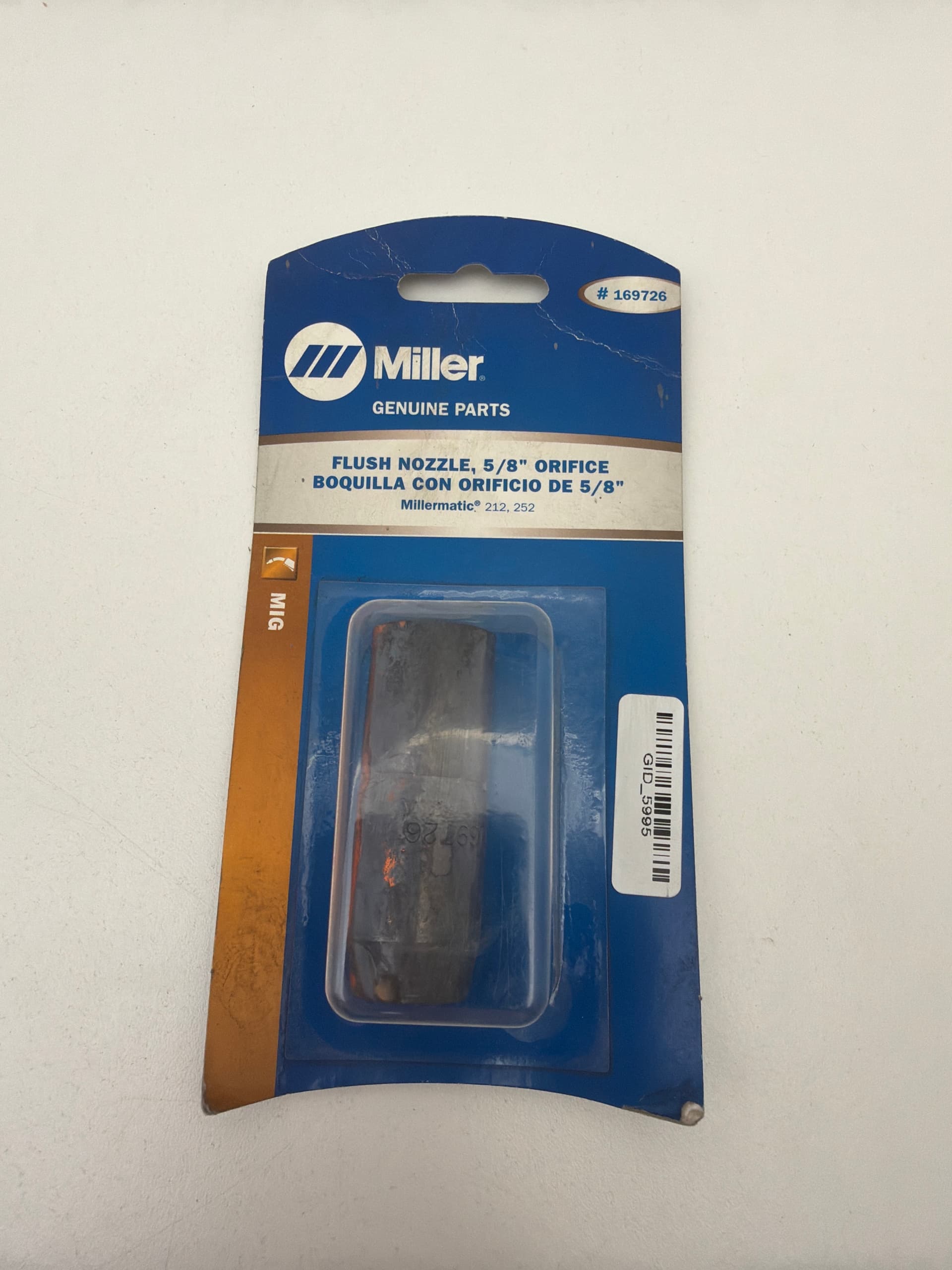 Miller # 169726 Mig Flush Nozzle, 5/8" Orifice
