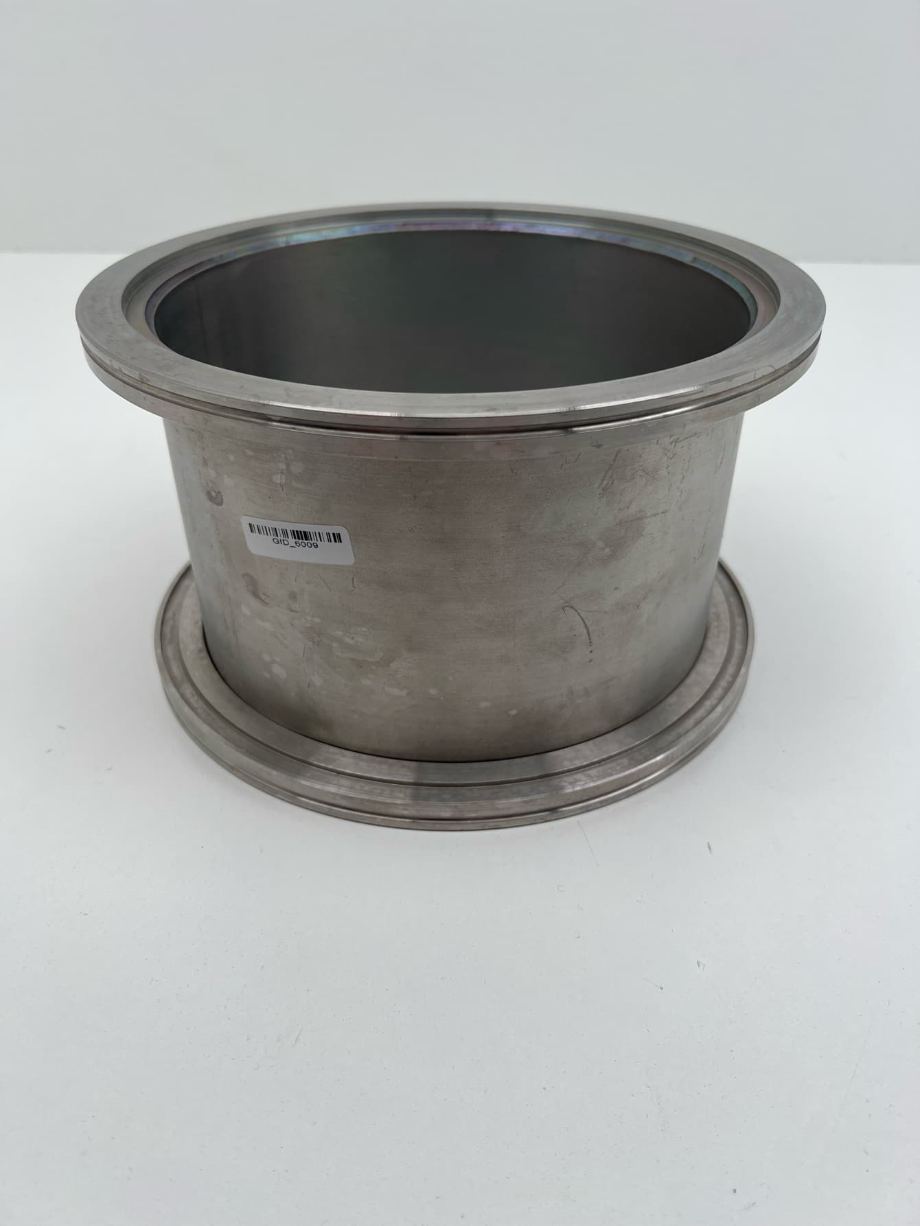IISO200-K 9.45" OD Full Nipple, Clamp Style 304L SS, 5.5" Long