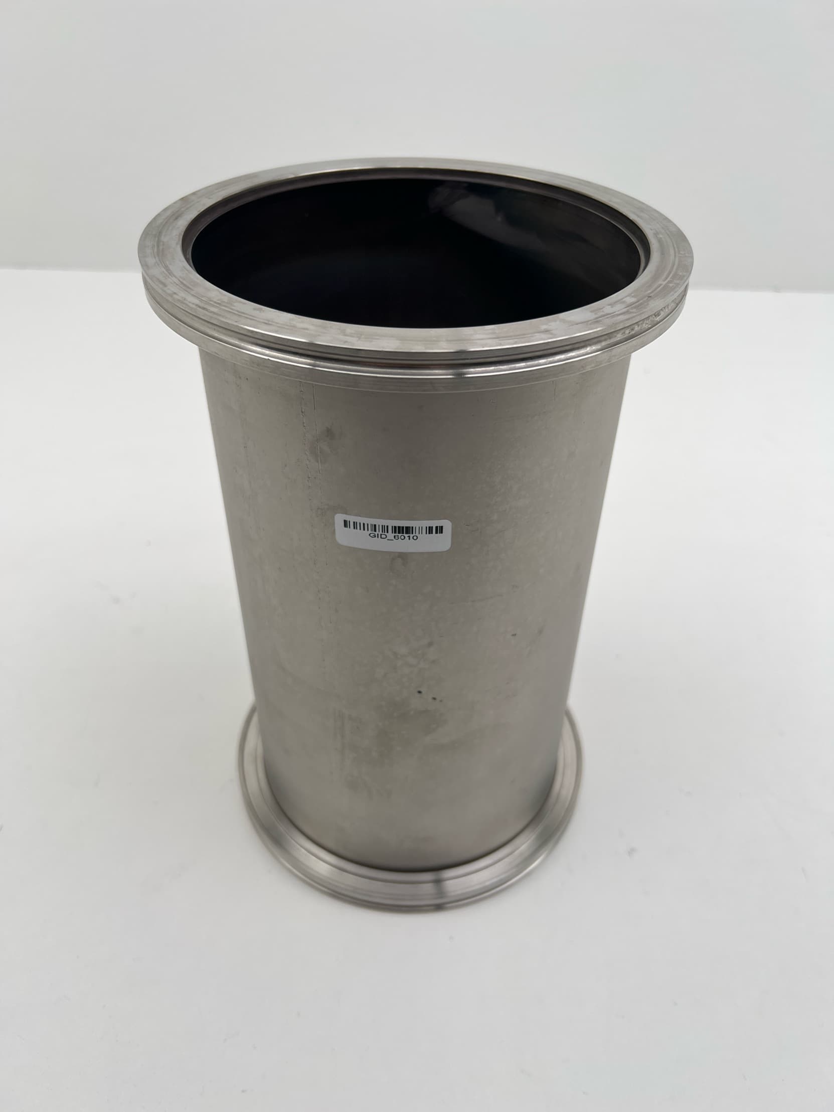 ISO160-K 7.09" OD Full Nipple, Clamp Style 304L SS, 10.86" long