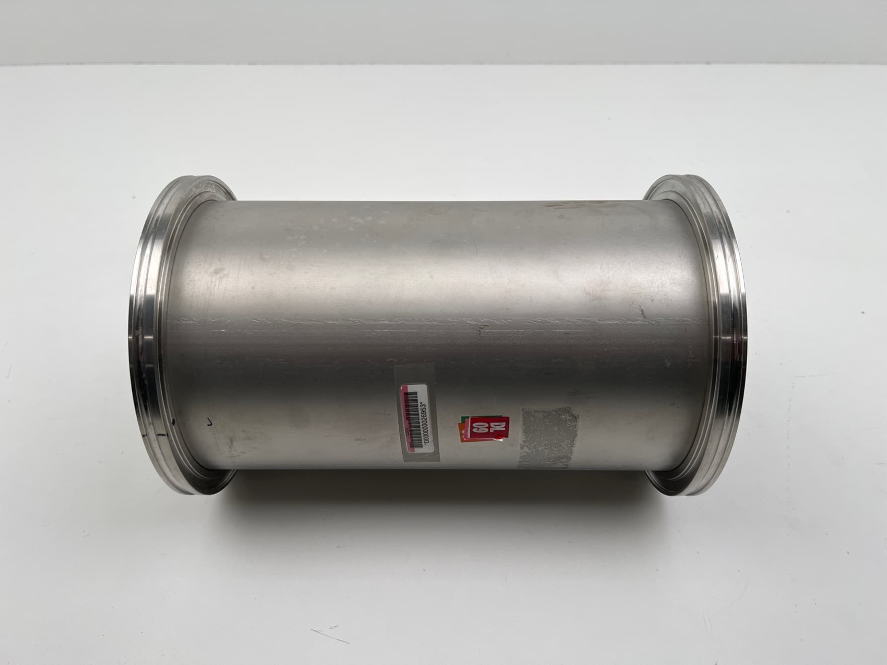 ISO160-K 7.09" OD Full Nipple, Clamp Style 304L SS, 10.86" long