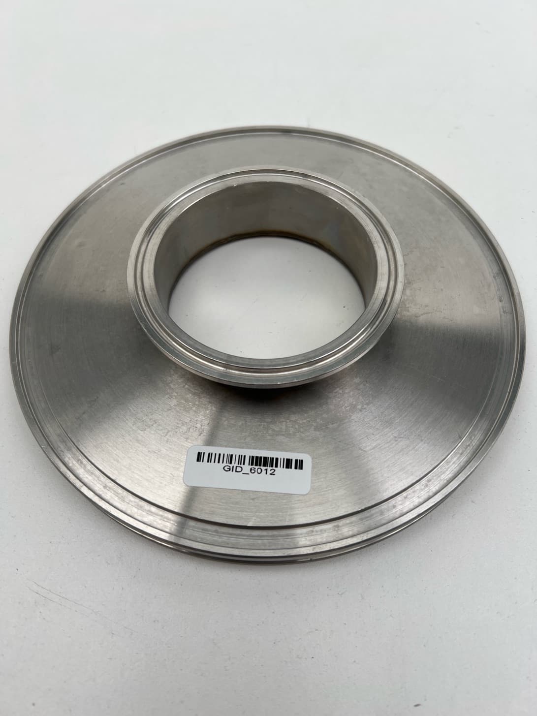 ISO160-K 7.09" OD to 3" Tri-Clamp Adaptor 304 SS, 1.25" L