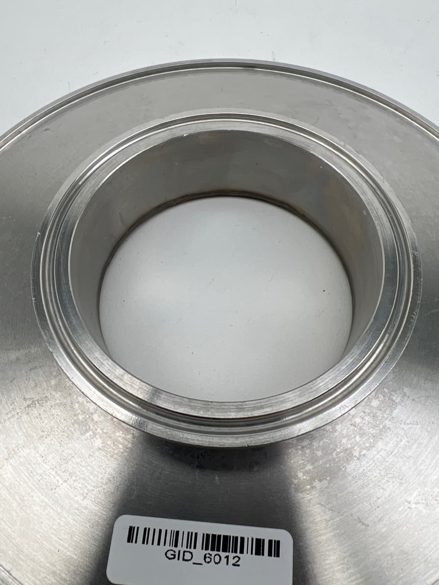 ISO160-K 7.09" OD to 3" Tri-Clamp Adaptor 304 SS, 1.25" L