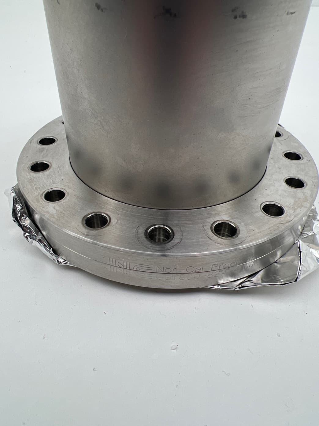 Nor Cal ISO100-K 5.12" OD to DN100CF 6.00" OD CF to ISO Adaptor, 304 SS, 5" L