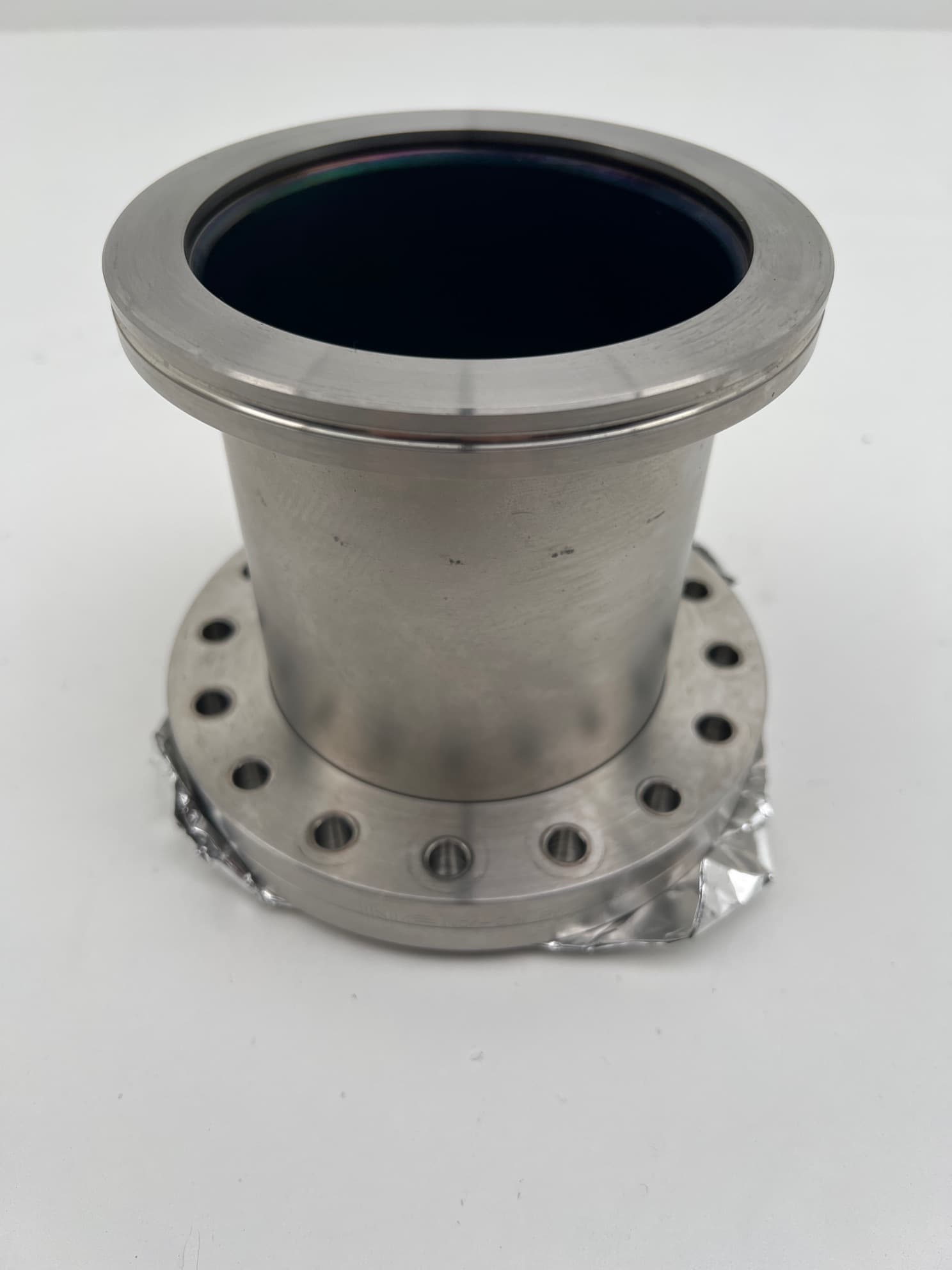 Nor Cal ISO100-K 5.12" OD to DN100CF 6.00" OD CF to ISO Adaptor, 304 SS, 5" L