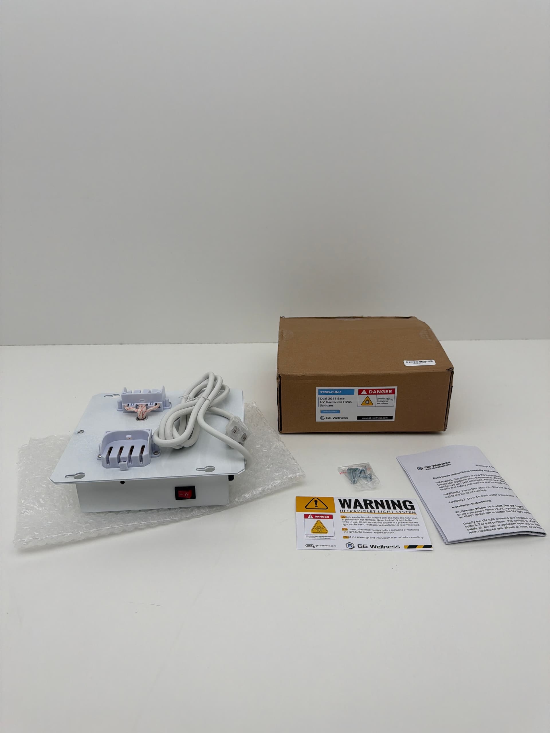 G6 Wellness 97285-CHN-1 Dual 2G11 Base UV Germicidal HVAC Sanitizer