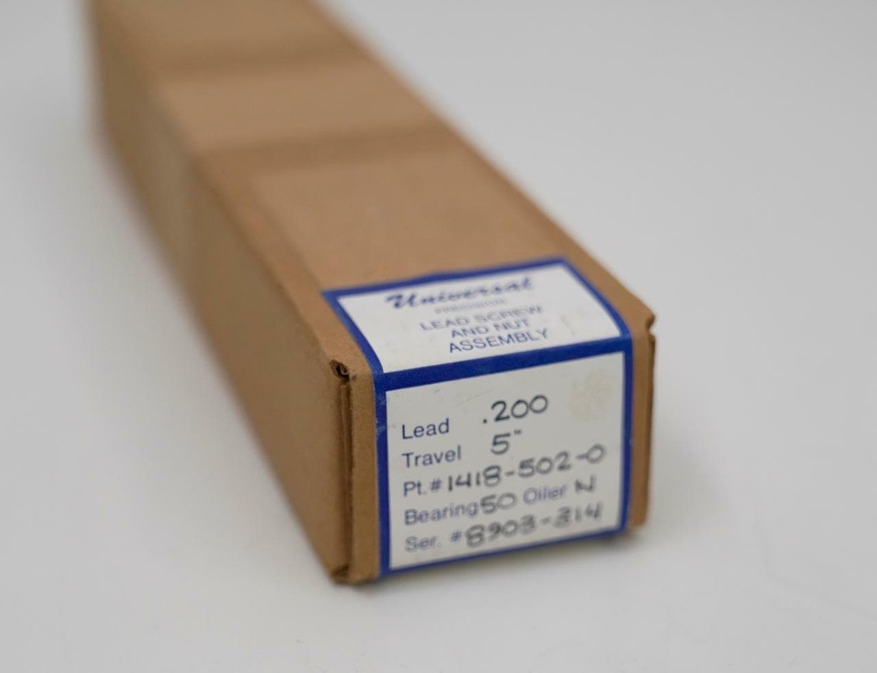 Universal Thread Grinding Company 1418-502-0 Lead Screw and Nut Assembly