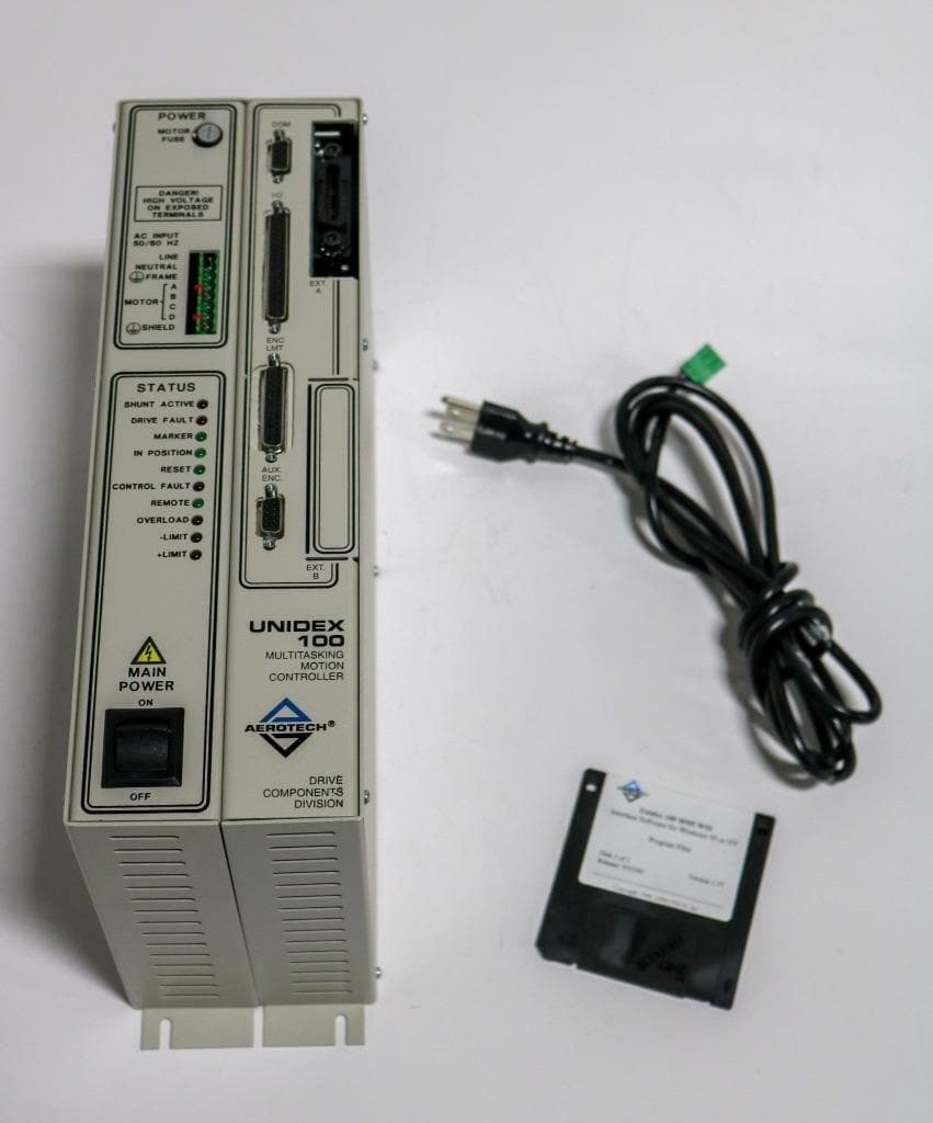Aerotech U100M-A-160-F.8/IE488 UNIDEX 100 Positioning Drive, Model