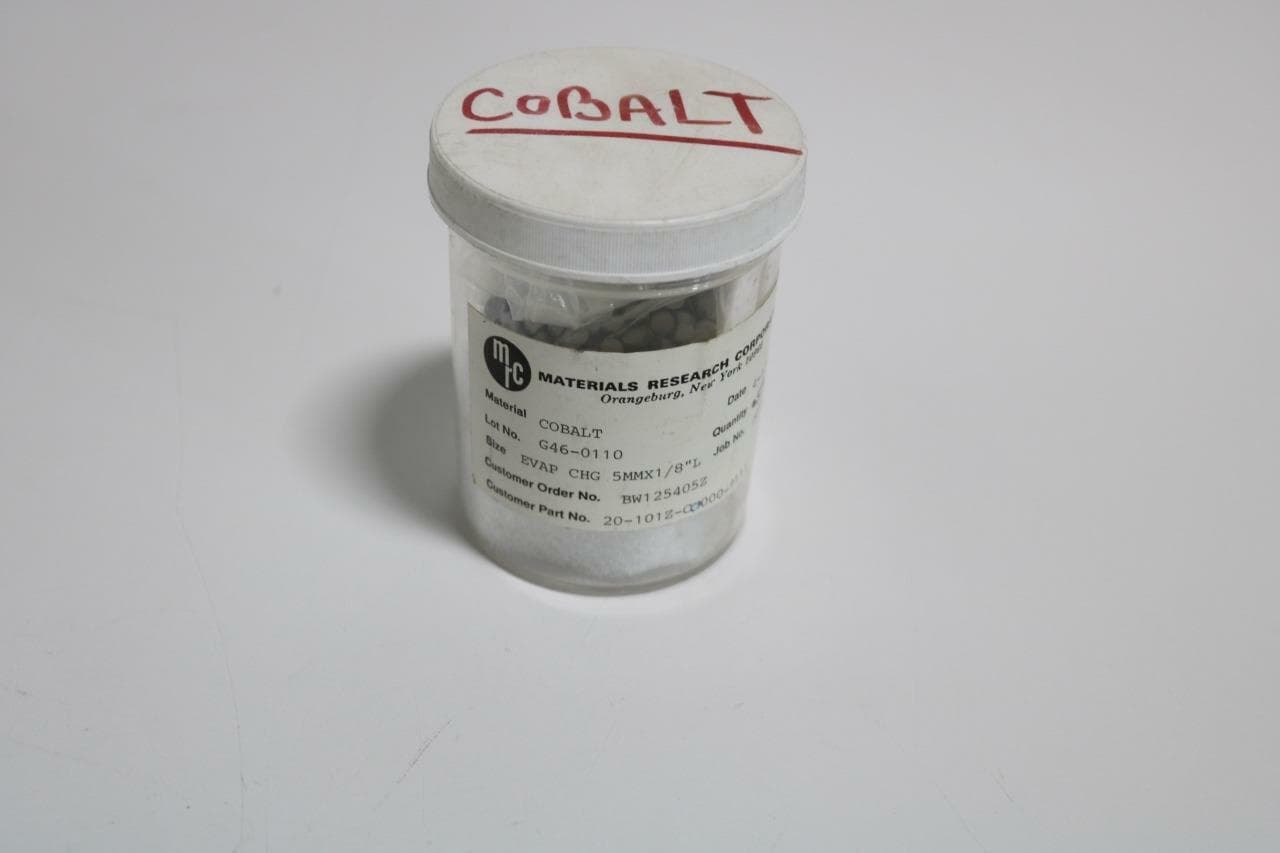 Materials Research Corporation MRC Cobalt Evaporation Material Pellets/Charge