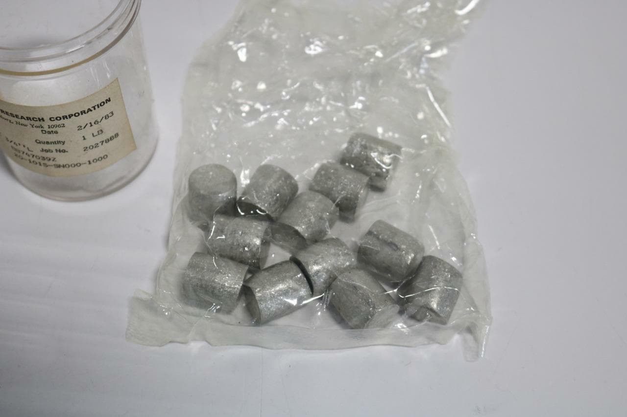Materials Research Corporation Marz Tin Pellets 3/4"D x 3/4"L - 1 lb