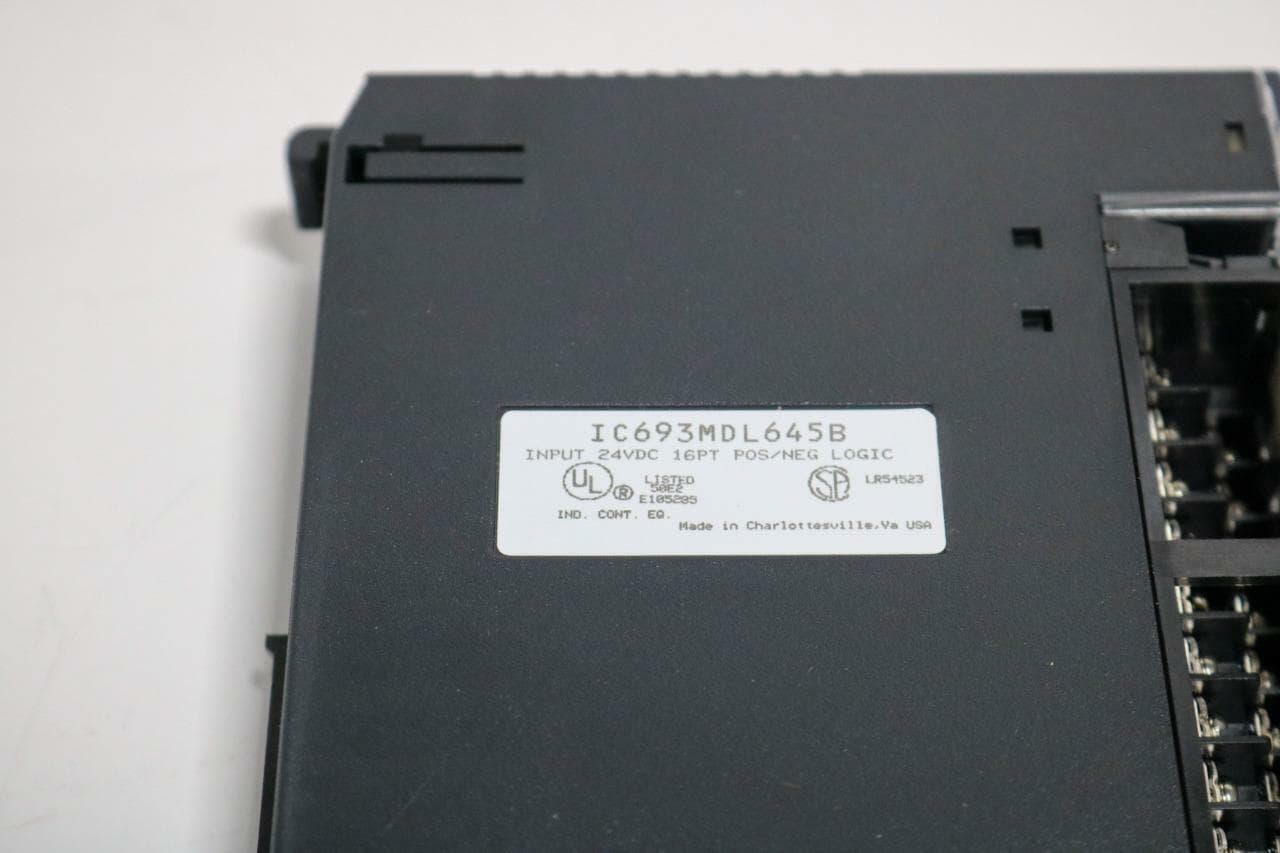 GE Fanuc IC693MDL645B Input Module 24 VDC 16PT POS/NEG Logic
