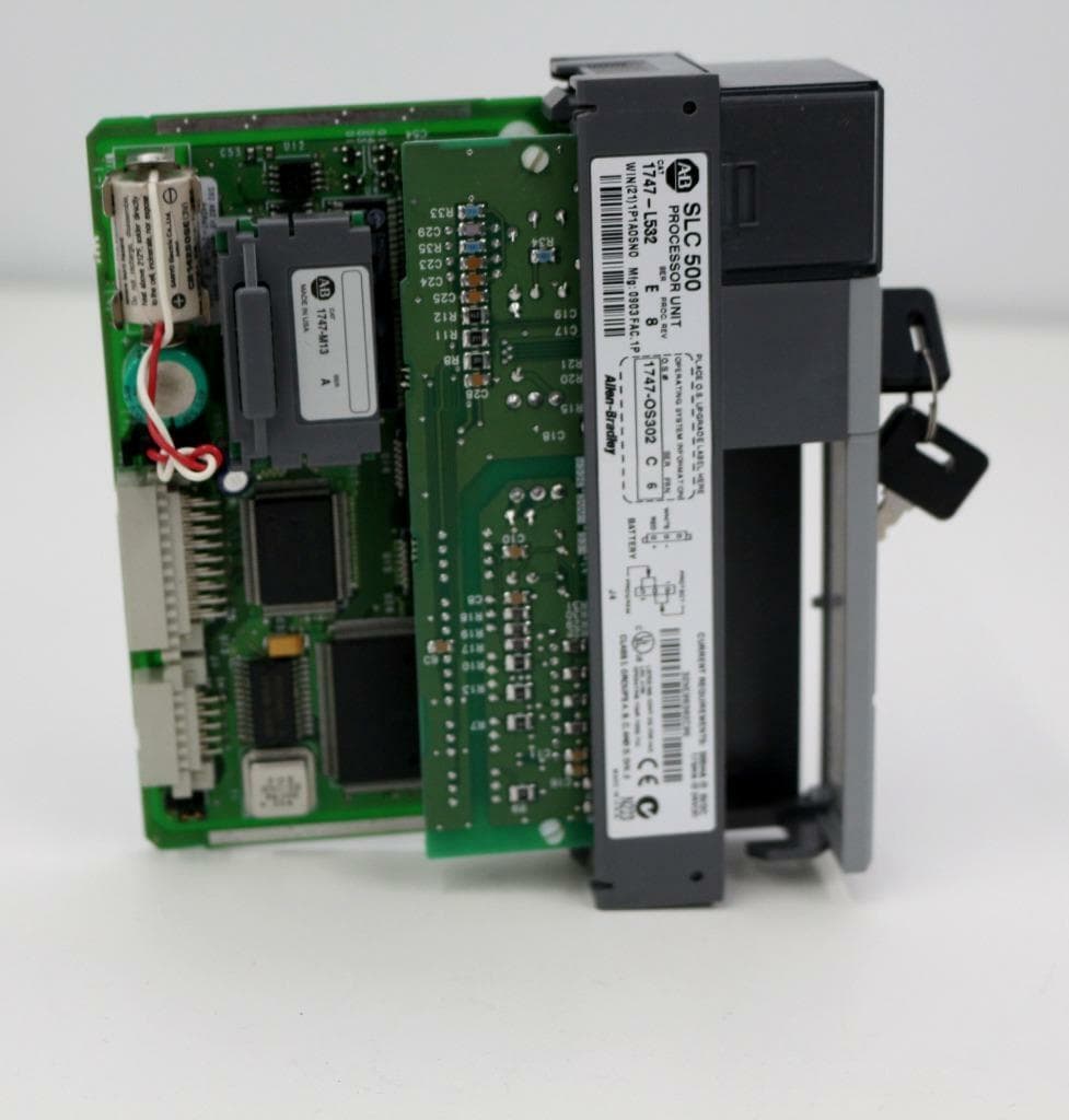 Allen-Bradley 1747-L532, 1747-M13 SLC500 Processor Unit with Memory Module