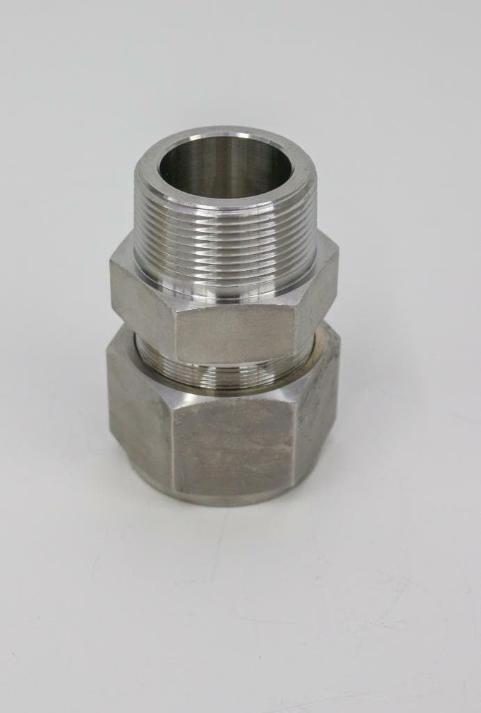 HY-LOK Corporation Stainless Steel Tube Fitting, Male Connector, 1 1/2" OD