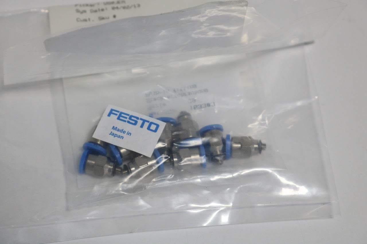 Festo QSM-M3-4 Lot of 10 Push-In Fitting 153303