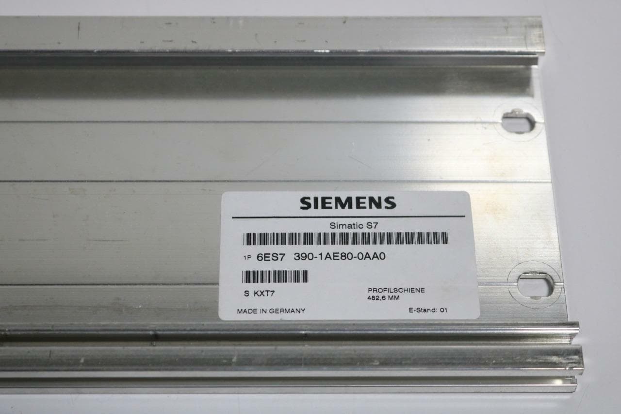 Siemens 6ES73901AE800AA0 6ES7 390-1AE80-0AA0 Simatic S7 Mounting DIN Rail 19"