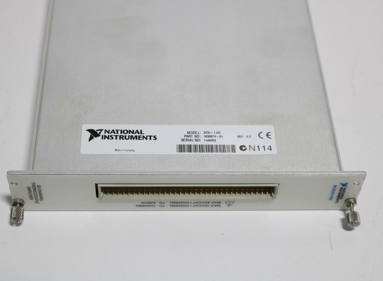 National Instruments SCXI-1102, 183087H-01 32-Channel Thermocouple Amplifier