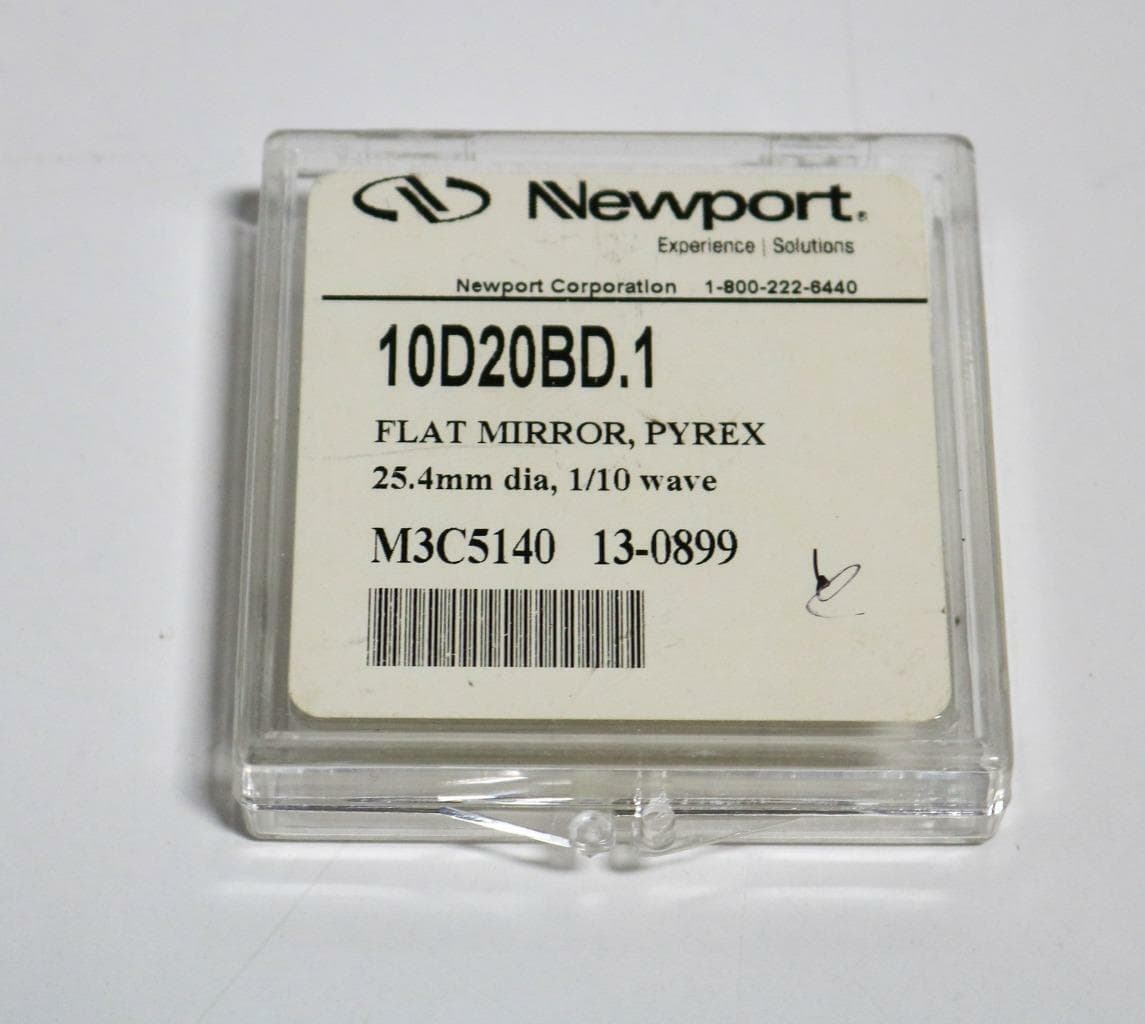 Newport 10D20BD.1 Flat Mirror, Pyrex, 25.4mm dia, 1/10 wave