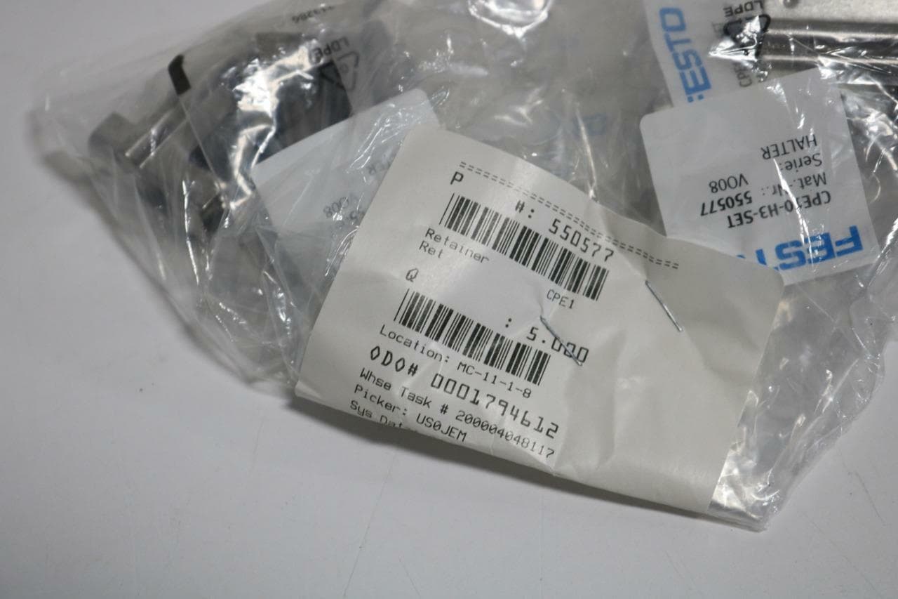 Festo CPE10-H3-SET Lot of 5 Retainer/Holder 550577
