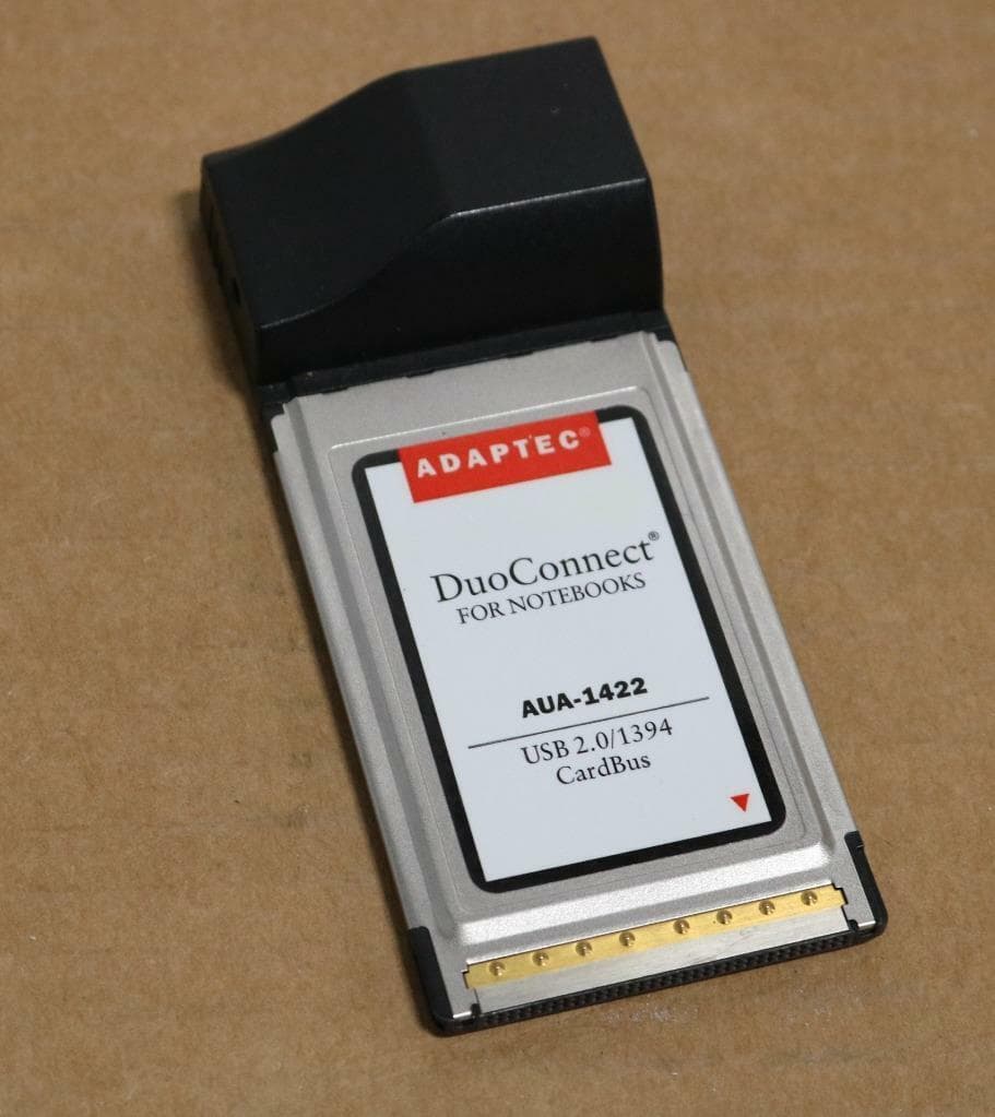 Adaptec AUA-1422 DuoConnect USB 2.0/1394 Card Bus