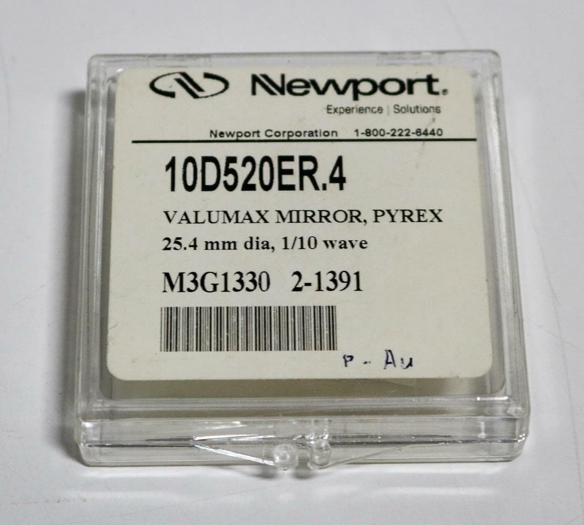Newport 10D520ER.4 Valumax Mirror, Pyrex, 25.4mm dia, 1/10 wave