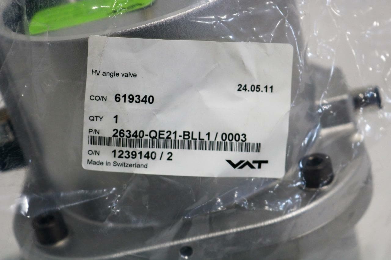 VAT 26340-QE21-BLL1/ Series 263 HV Angle Valve P/N 0003