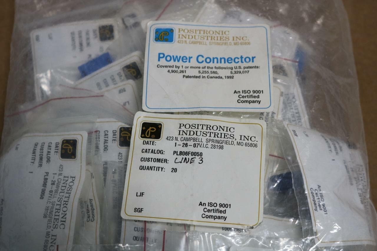 Positronic Industries PLB06F0050 Lot of 20 Electrical Connectors