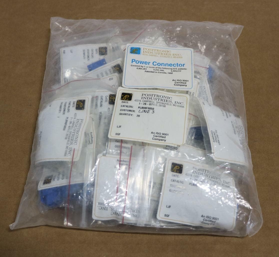 Positronic Industries PLB06F0050 Lot of 20 Electrical Connectors