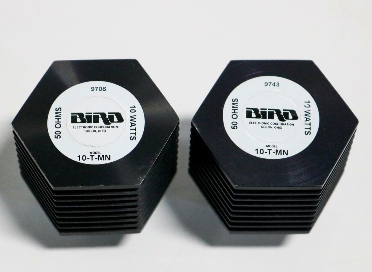 Bird 10-T-MN Lot of 2 Termination Load 10 Watts 50 Ohms