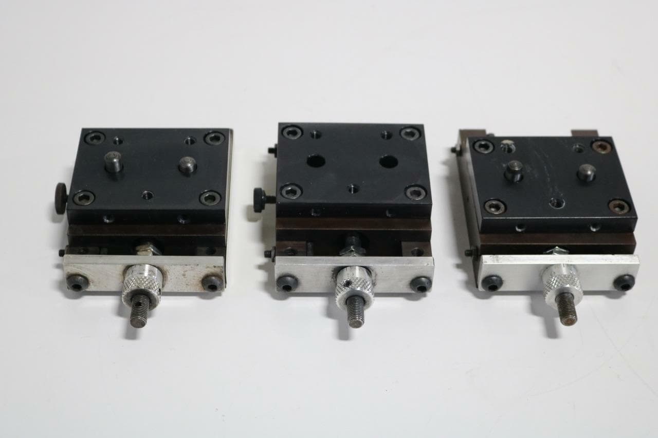 Unbranded 3" x 3" Linear Stage 3/4" Displacement Lot of 3