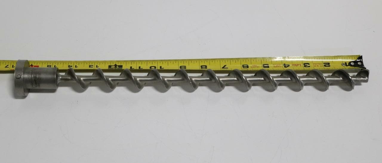 K-Tron Coperion N/A Concave Feed Screw, Flanged