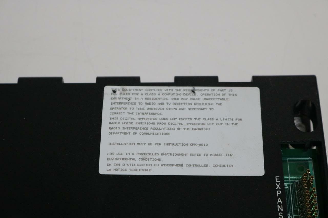 GE Fanuc IC693CHS391C Base 10 Slot