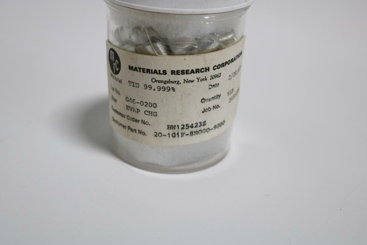 Materials Research Corp Tin 99.999% Pure Evaporation Pellets, 3/8"D x 3/8"L 1 lb