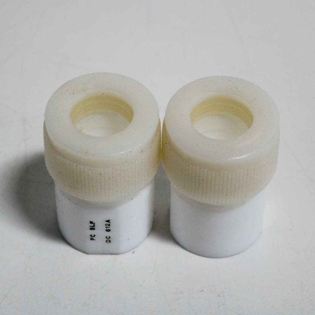 UNK FC SFL DC 612A Lot of 2 Teflon Female Adapter, 3/4" O.D. Tube x 3/8" NPT