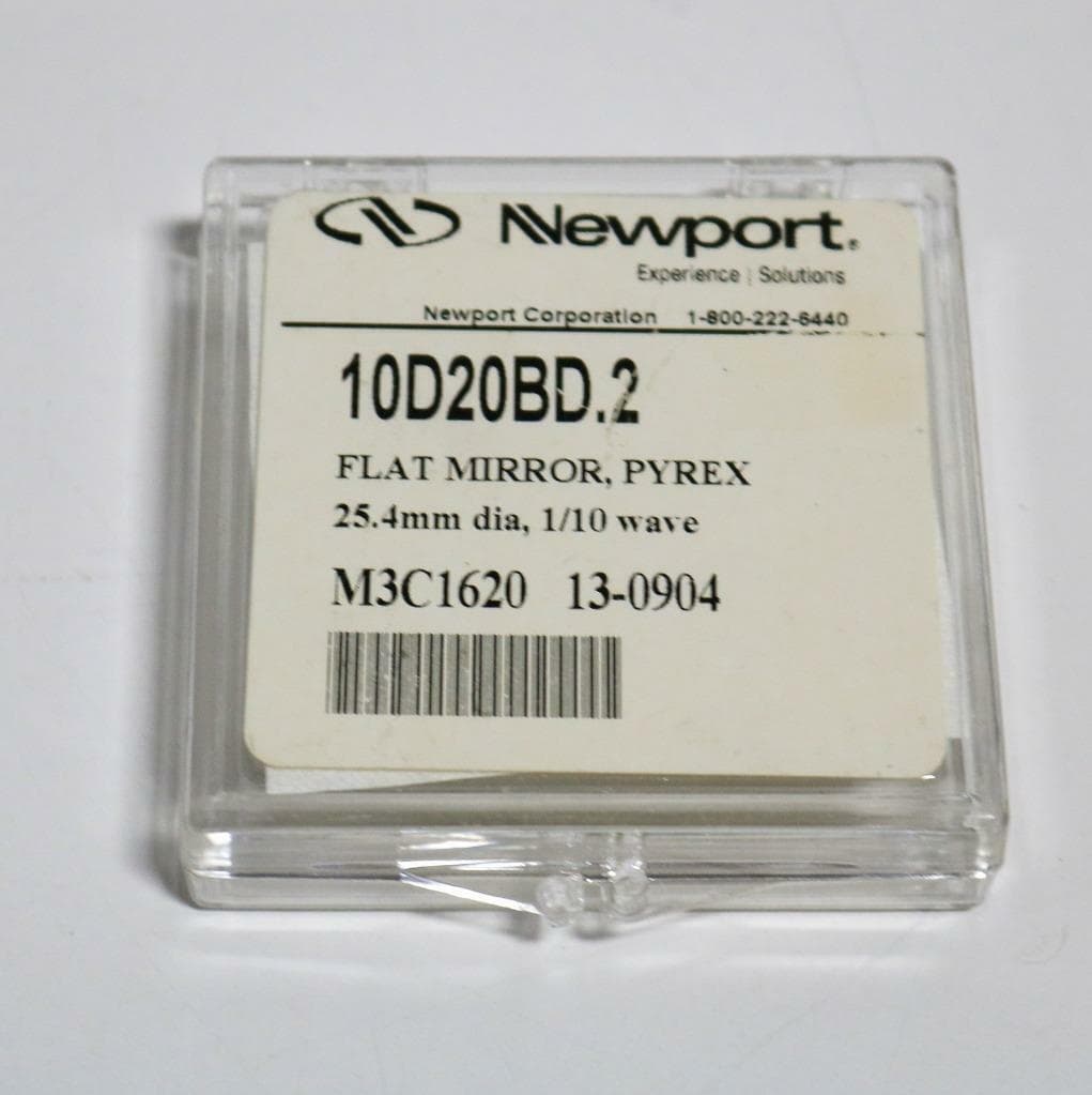 Newport 10D20BD.2 Flat Mirror, Pyrex, 25.4mm dia, 1/10 wave