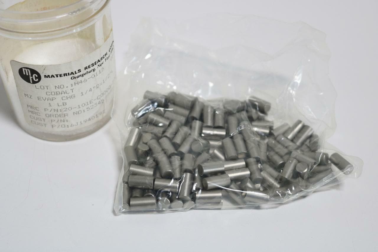 Materials Research Corp Cobalt MZ Evaporation Pellets 1/4"D x 1/2"L 1 lb