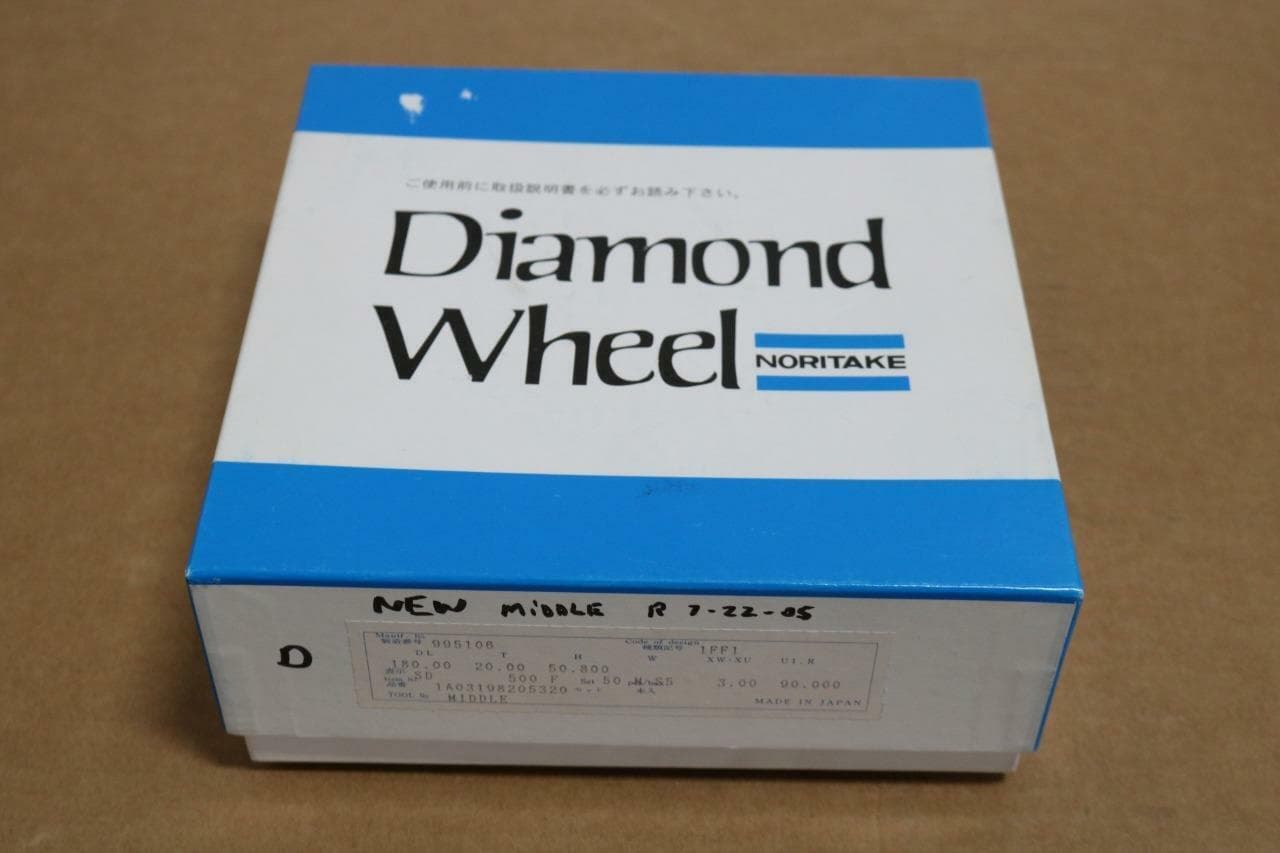Noritake 1FF1 Middle 180mm Diameter Diamond Polishing Wheel