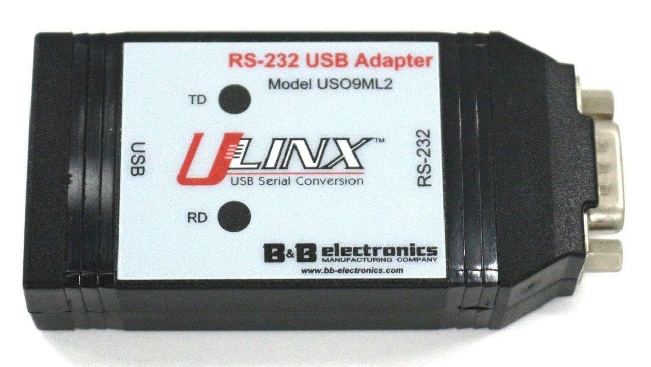B&B Electronics Manufacturing USO9ML2 RS232 USB Adapter