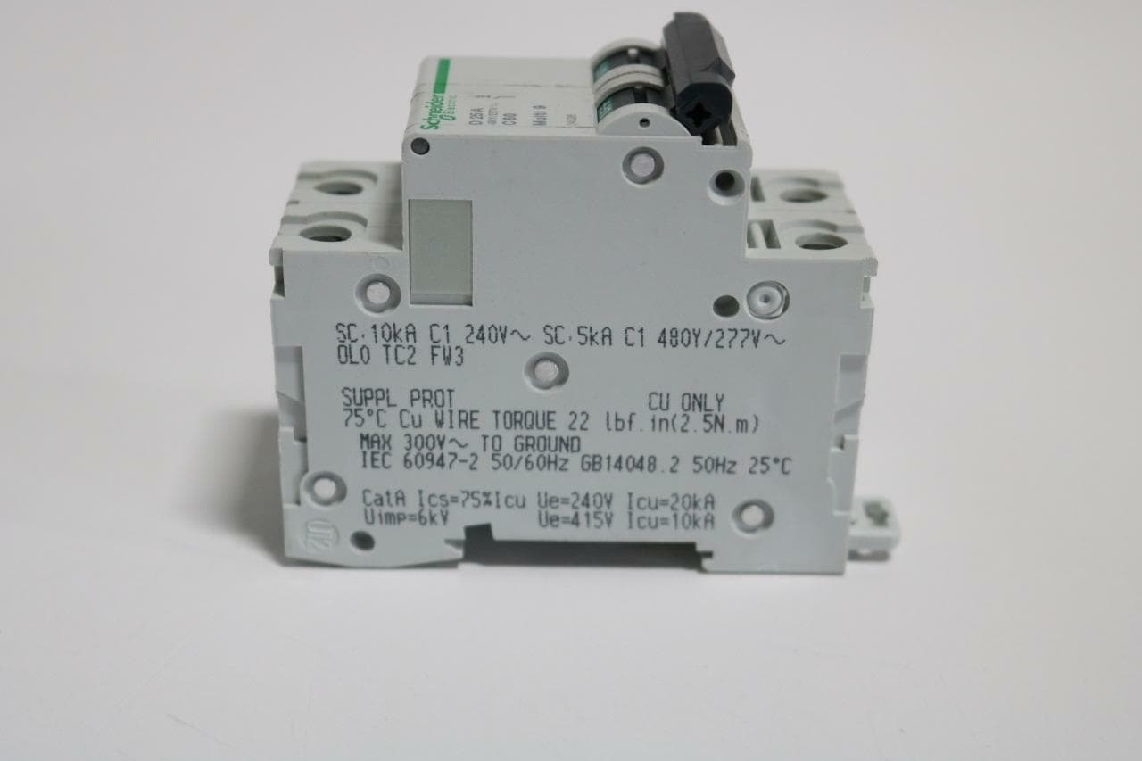 Schneider Electric Multi 9 C 60 D25 A 2 pole DIN Mount Circuit Breaker