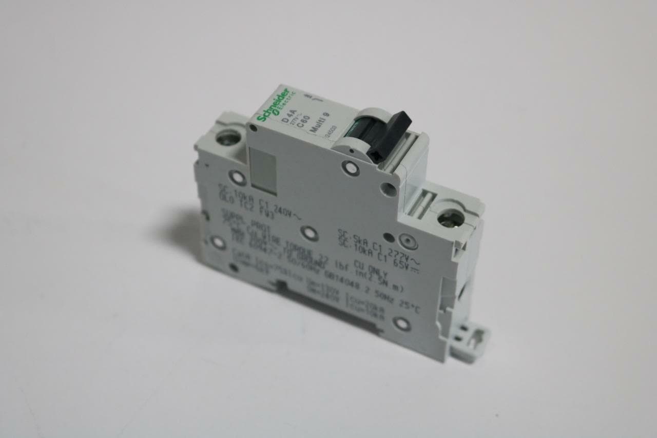Schneider Electric Multi 9 C 60 D 4A 1 Pole DIN Mount Circuit Breaker