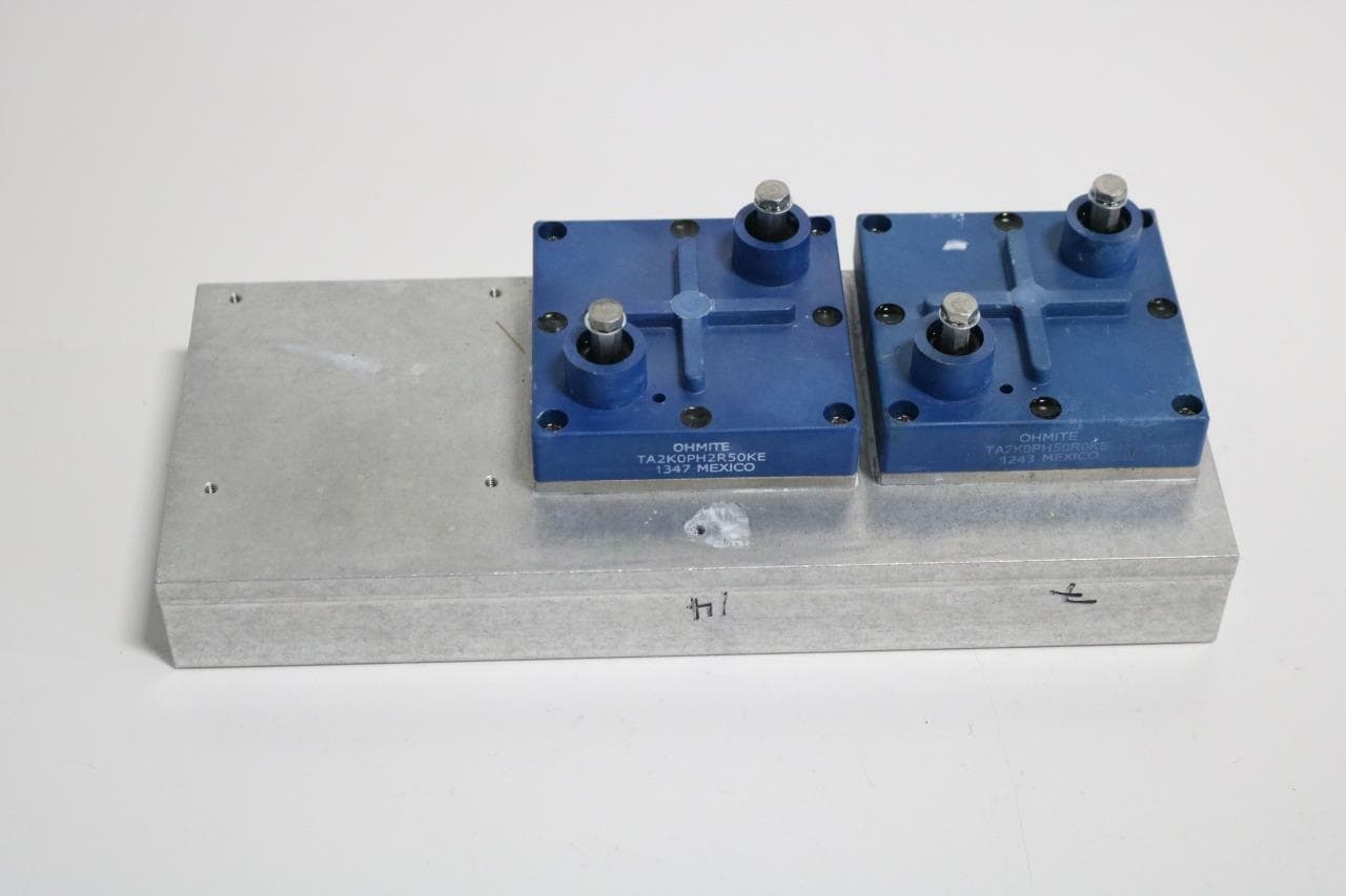 Ohmite TA2K0PH TA2K0PH High Wattage Planar Resistors on Heatsink, 50, & 2.5 Ohms